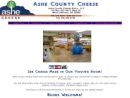 Website Snapshot of Ashe County Cheese