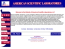 Website Snapshot of AMERICAN SCIENTIFIC LABORATORIES, LLC