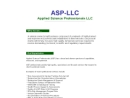 Website Snapshot of APPLIED SCIENCE PROFESSIONALS-ASP, L.L.C.