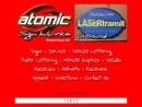 Website Snapshot of Atomic Sign Works