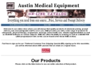 Website Snapshot of AUSTIN MEDICAL EQUIPMENT INC