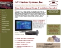 Website Snapshot of AV Customs Systems, Inc.