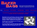 Website Snapshot of Baker Bags/Creative Filtration Systems