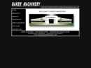 Website Snapshot of BAKER MACHINERY INC