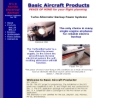 Website Snapshot of Basic Aircraft Products, Inc.