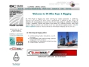 Website Snapshot of B. C. Wire Rope & Rigging