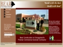 Website Snapshot of Bear Construction Co.