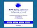 Website Snapshot of Bear Testing Laboratory