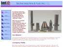Website Snapshot of Becker Machine & Tool Inc