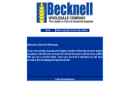 Website Snapshot of Becknell Wholesale I LP