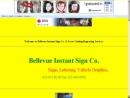 Website Snapshot of Bellevue Instant Sign Co.
