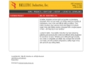 Website Snapshot of BELLTEC INDUSTRIES INC