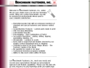 Website Snapshot of Benchmark Fasteners, Inc.