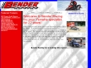Website Snapshot of Bender Racing, Inc.