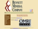 Website Snapshot of Bennett Mineral Co