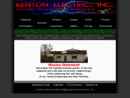 Website Snapshot of BENTON ELECTRIC INC