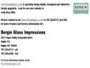 Website Snapshot of Bergin Glass Impressions, Inc.