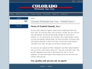 Website Snapshot of Colorado Wholesale Dye Corp.