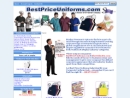 Website Snapshot of Best Price Uniforms