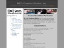 Website Snapshot of B & G Custom Works, Inc.
