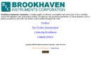Website Snapshot of Brookhaven Instruments Corp.