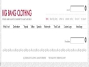 Website Snapshot of Big Bang Clothing Co.