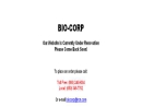 Website Snapshot of Bio-Corp