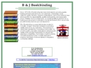 Website Snapshot of B & J Bookbinding