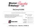 Website Snapshot of Blocker & Wallace Service LLC