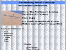Website Snapshot of Bloomsburg Metal Co.