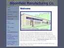Website Snapshot of Bloomfield Manufacturing Co.