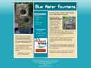 Website Snapshot of Blue Water Fountains