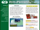 Website Snapshot of Bear Mountain Forest Products
