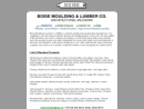 Website Snapshot of Boise Moulding & Lumber Co., Inc.