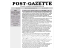 Website Snapshot of Post Gazette