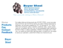 Website Snapshot of Boyer Steel, Inc.