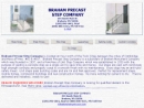Website Snapshot of Braham Precast Step Co.