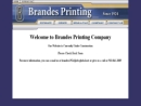 Website Snapshot of Brandes Printing Co.