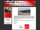Website Snapshot of BraTek Eng. & Mfg.