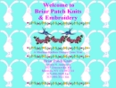 Website Snapshot of Briarpatch Knitting & Embroidery