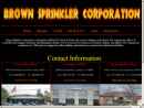 Website Snapshot of BROWN SPRINKLER CORPORATION