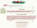 Website Snapshot of Fruit Picking Equipment Mfg. Co.