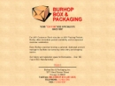 Website Snapshot of Burhop Box & Packaging