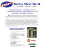 Website Snapshot of Burton Sheet Metal Inc
