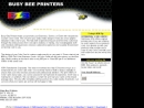 Website Snapshot of Busy Bee Printers