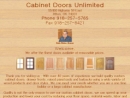 Website Snapshot of Cabinet Doors Unlimited
