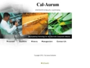 Website Snapshot of Cal-Aurum Industries