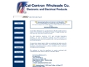 Website Snapshot of CAL-CENTRON WHOLESALE DIST.
