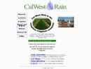 Website Snapshot of Cal West Rain