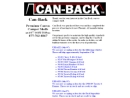 Website Snapshot of Can-Back, Inc.